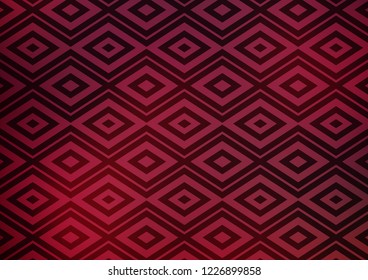 Dark Pink vector layout with lines, rectangle. Colorful illustration with lines, cubes on abstract template. Pattern for websites, landing pages.