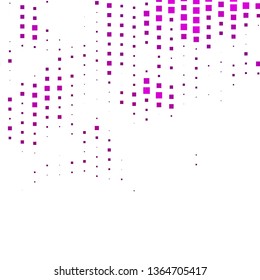 Dark Pink vector layout with lines, rectangles. Colorful illustration with gradient rectangles and squares. Best design for your ad, poster, banner.
