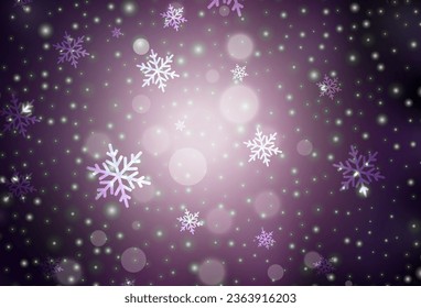 Dark Pink vector layout in New Year style. A Smart Illustration with gradient Christmas elements. Smart design for promotion of university.
