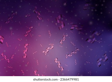 Dark Pink vector layout in New Year style. A colorful design in Christmas style with gradient. Pattern for booklets, leaflets of education.