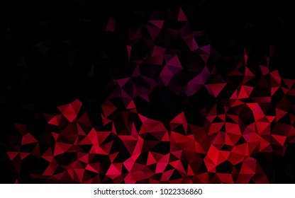 Dark Pink vector low poly background. Glitter abstract illustration with an elegant design. A completely new design for your business.