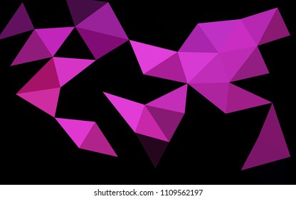 Dark Pink vector low poly low poly. A completely new color illustration in a vague style. A completely new design for your business.