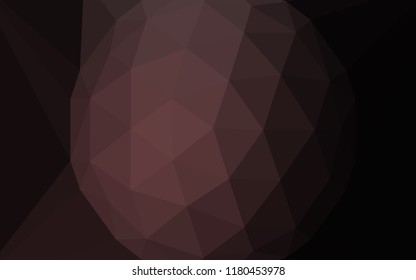 Dark Pink vector low poly layout with a diamond. Colorful illustration with gradient. A completely new design for your leaflet.