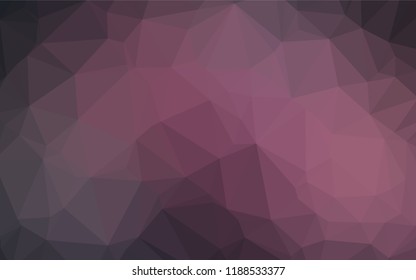 Dark Pink vector low poly layout. Creative illustration in halftone style with gradient. A completely new template for your business design.