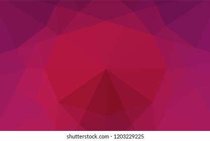Dark Pink vector low poly cover. A sample with polygonal shapes. The template can be used as a background for cell phones.