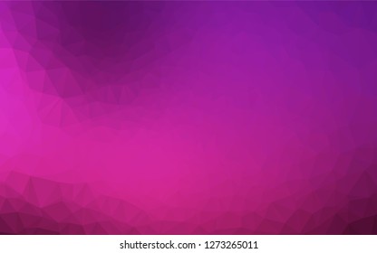 Dark Pink vector low poly texture. A sample with polygonal shapes. Brand new style for your business design.