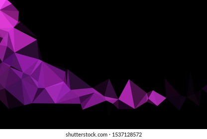 Dark Pink vector low poly layout. Colorful abstract illustration with gradient. Brand new design for your business.