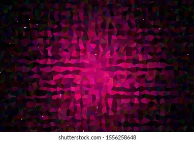 Dark Pink vector low poly texture. A completely new color illustration in a polygonal style. Textured pattern for your backgrounds.