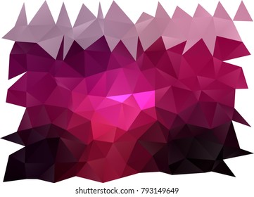 Dark Pink vector low poly pattern. An elegant bright illustration with gradient. A completely new template for your business design.