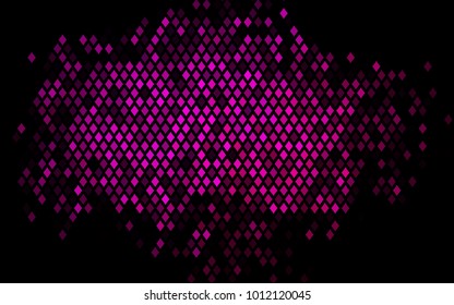 Dark Pink vector modern geometrical background. Abstract template. Geometric pattern in square style with gradient.