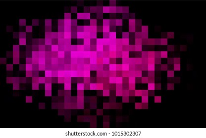 Dark Pink vector modern geometrical background. Abstract template. Geometric pattern in square style with gradient.