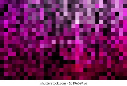 Dark Pink vector modern geometrical background. Abstract template. Geometric pattern in square style with gradient.