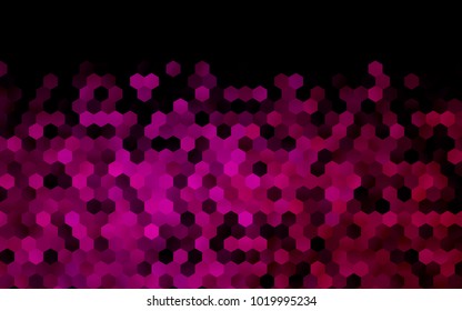 Dark Pink vector modern geometrical abstract background. Texture, brand-new background. Geometric background in Origami style with gradient. 