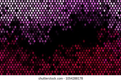 Dark Pink vector modern geometrical background. Abstract template. Geometric pattern in square style with gradient.