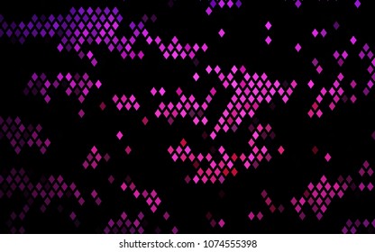 Dark Pink vector modern geometrical background. Abstract template. Geometric pattern in square style with gradient.