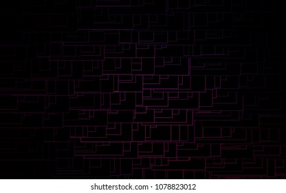 Dark Pink vector modern geometrical background. Abstract template. Geometric pattern in square style with gradient.