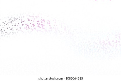 Dark Pink vector modern geometrical circle abstract background. Dotted texture template. Geometric pattern in halftone style with gradient. 