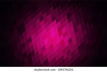 Dark Pink vector modern geometrical background. Abstract template. Geometric pattern in square style with gradient.