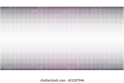 Dark Pink vector modern geometrical circle abstract background. Dotted texture template. Geometric pattern in halftone style with gradient. 
