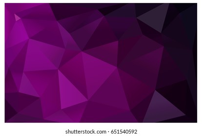 Dark Pink vector modern geometrical abstract background. Texture, new background. Geometric background in Origami style with gradient. 