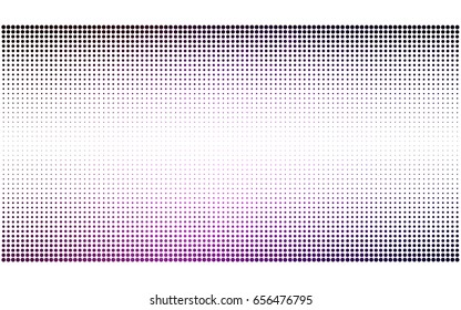 Dark Pink vector modern geometrical circle abstract background. Dotted texture template. Geometric pattern in halftone style with gradient. 