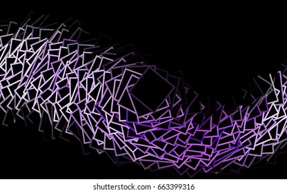 Dark Pink vector modern geometrical background. Abstract template. Geometric pattern in square style with gradient.