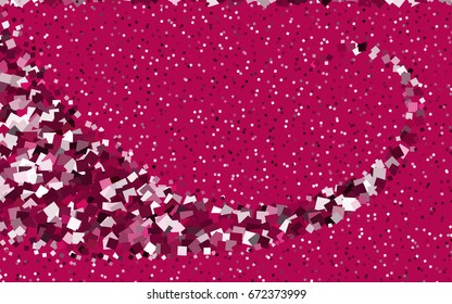 Dark Pink vector modern geometrical background. Abstract template. Geometric pattern in square style with gradient.