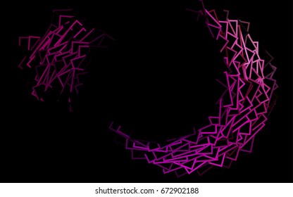 Dark Pink vector modern geometrical background. Abstract template. Geometric pattern in square style with gradient.