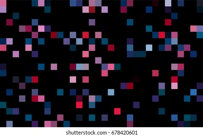 Dark Pink vector modern geometrical background. Abstract template. Geometric pattern in square style with gradient.