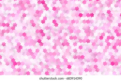 Dark Pink vector modern geometrical abstract background. Texture, brand-new background. Geometric background in Origami style with gradient. 
