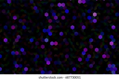 Dark Pink vector modern geometrical abstract background. Texture, brand-new background. Geometric background in Origami style with gradient. 