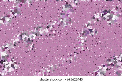 Dark Pink vector modern geometrical background. Abstract template. Geometric pattern in square style with gradient.