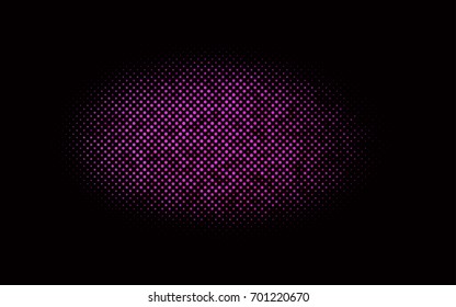 Dark Pink vector modern geometrical circle abstract background. Dotted texture template. Geometric pattern in halftone style with gradient. 