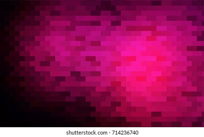 Dark Pink vector modern geometrical background. Abstract template. Geometric pattern in square style with gradient.