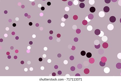 Dark Pink vector modern geometrical circle abstract background. Dotted texture template. Geometric pattern in halftone style with gradient. 