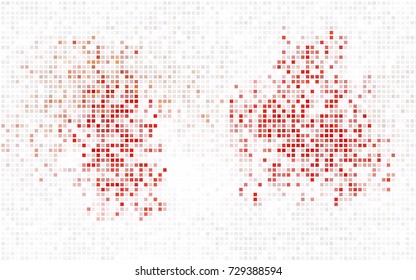 Dark Pink vector modern geometrical background. Abstract template. Geometric pattern in square style with gradient.