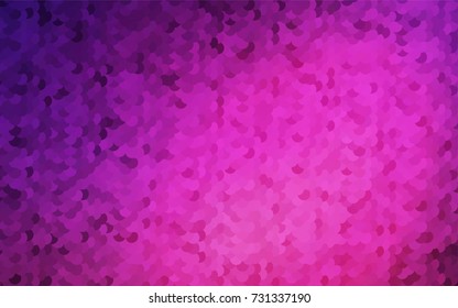 Dark Pink vector modern geometrical circle abstract background. Dotted texture template. Geometric pattern in halftone style with gradient. 