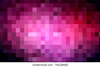 Dark Pink vector modern geometrical background. Abstract template. Geometric pattern in square style with gradient.