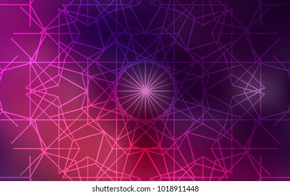 Dark Pink vector natural abstract background. Doodle illustration made by child in Origami style with gradient. The elegant pattern can be used as a part of a brand book.