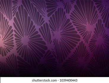 Dark Pink vector natural abstract texture. Glitter abstract illustration with doodles and Zen tangles. A completely new template for your business design.