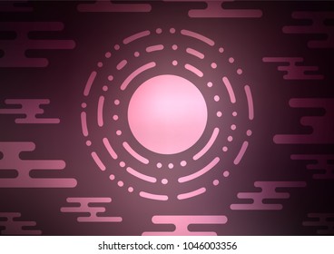 Dark Pink vector natural abstract background. Glitter abstract illustration with doodles and Zen tangles. A new texture for your design.