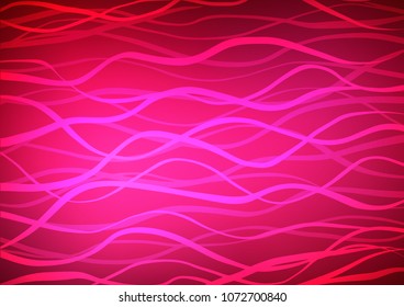 Dark Pink vector natural abstract pattern. Doodles on blurred abstract background with gradient. The best blurred design for your business.