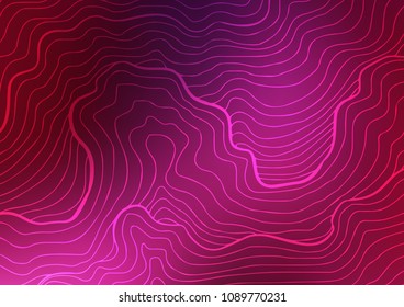Dark Pink vector natural abstract template. Shining colored illustration with doodles in Zen tangle style. The textured pattern can be used for website.