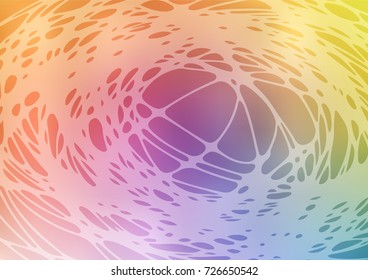 Dark pink vector natural abstract template. Colorful illustration in abstract style with doodles created by child. The pattern can be used for wallpapers and coloring books.