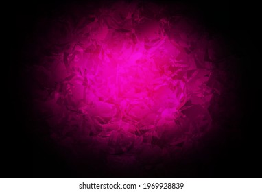 Dark Pink vector natural background with roses, flowers. Brand new colored illustration with flowers. Brand new style for your business design.