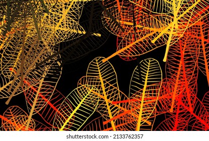 Lector rosa oscuro fondo natural con flores, hojas. Ilustración colorida abstracta con hojas en estilo doodle. Nuevo diseño para su negocio.