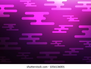 Dark Pink vector natural elegant background. Glitter abstract illustration with doodles and Zen tangles. A completely new design for your business.