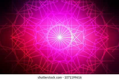 Dark Pink vector natural elegant artwork. Childish elegant natural pattern with gradient. Hand painted design for web, wrapping, wallpaper.