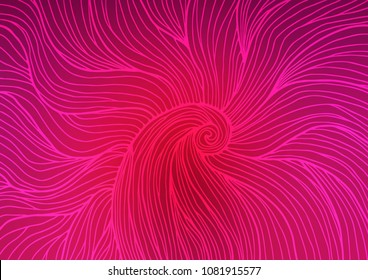 Dark Pink vector natural elegant template. Decorative shining illustration with doodles on abstract template. The pattern can be used for wallpapers and coloring books.