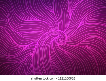 Dark Pink vector natural elegant background. Glitter abstract illustration with doodles and Zen tangles. Hand painted design for web, leaflet, textile.